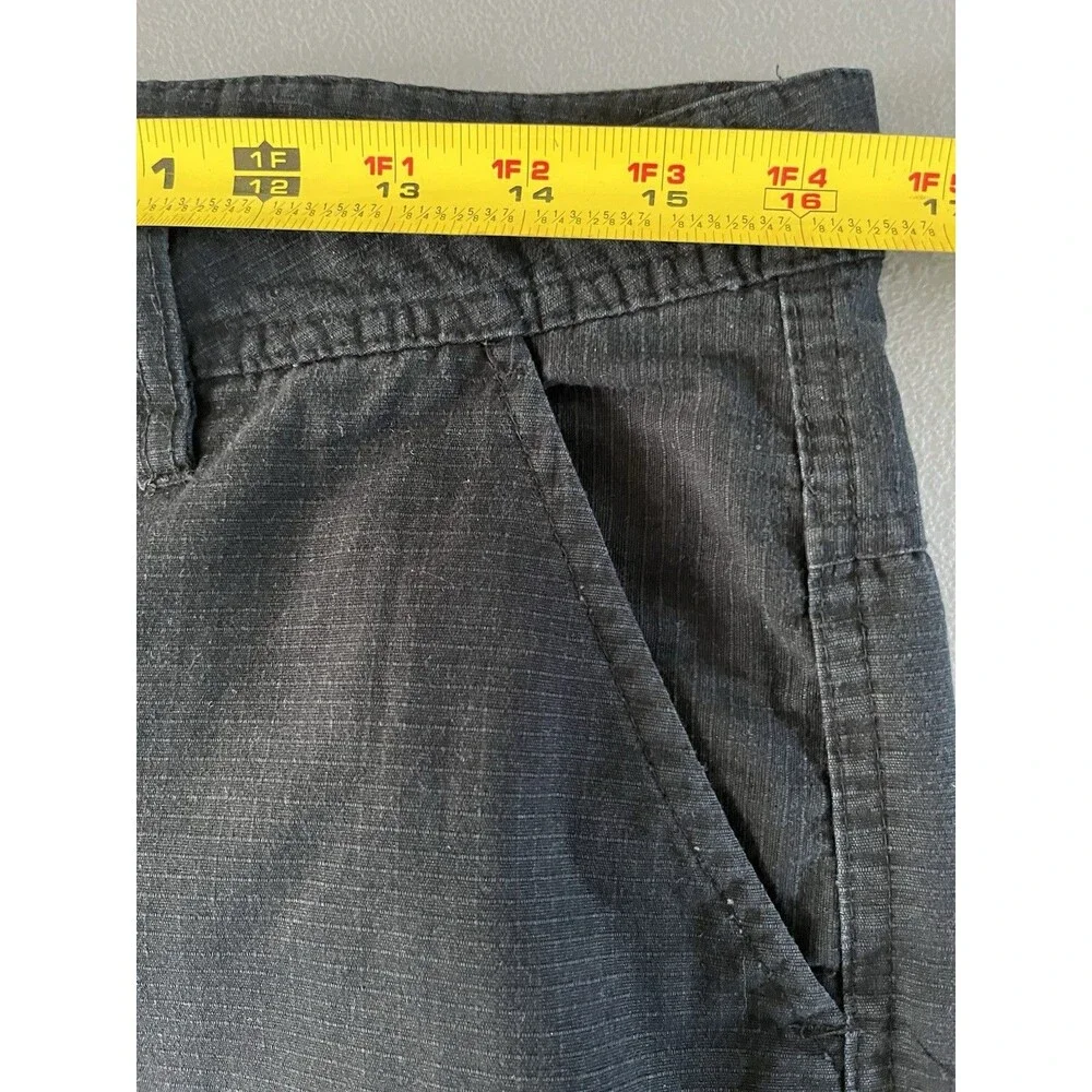 Marc Echo Cut & See Mens Cargo Shorts Sz 32 Black Cotton Casual Utility Y2K